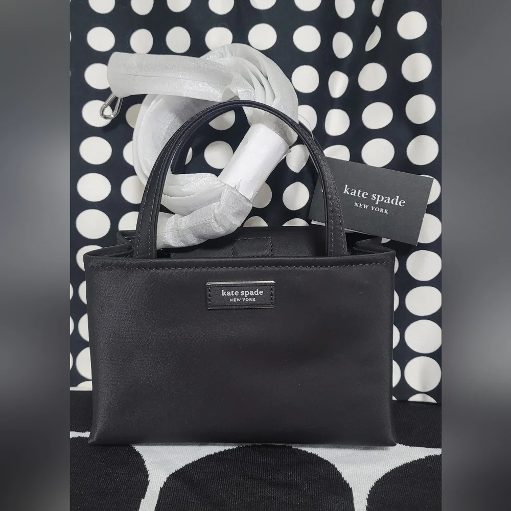 Kate Spade Sam Icon Ksnyl Mini Tote KL193 Blk NWT - Picture 5 of 13